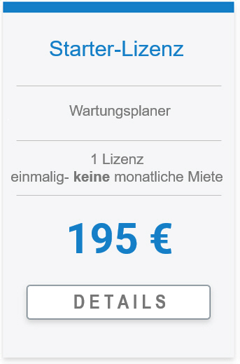 Wartungsplaner Software Lizenz