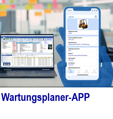 Wartung planen mit der App
.
effiziente Wartungsplaner-APP erfasst W