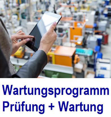 Das Wartungsprogramm erzeugt den Prfnachweis Wartungsprogramm,  Software,  Wartung, Programm, EXP