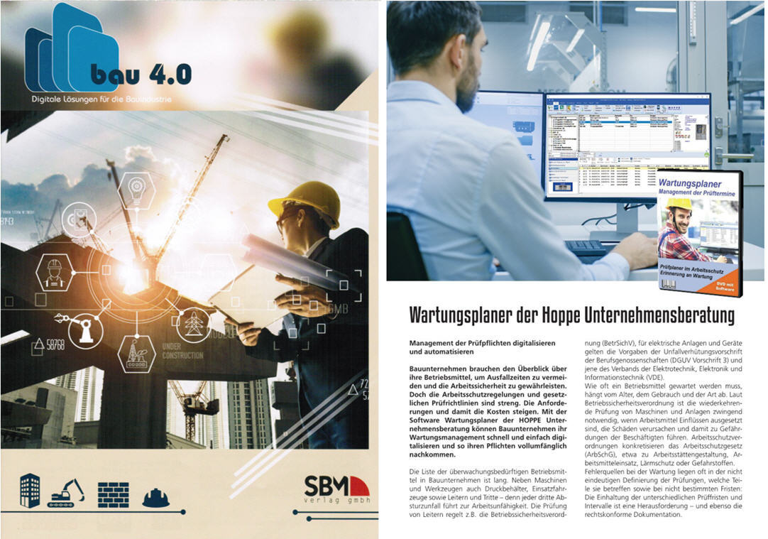 Bau 4.0 Digitale Lösungen für die Bauindustrie/ 09-21 SBM Verlag - Management der Prüfpflichten digitalisieren und automatisieren