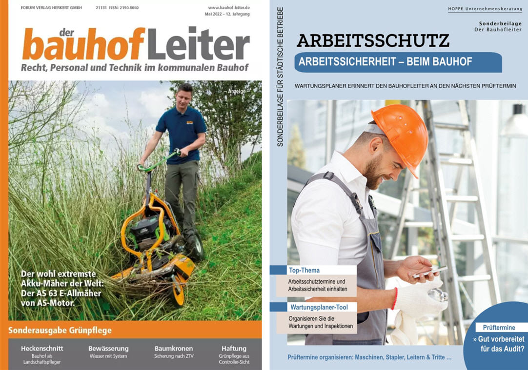 Der Bauhofleiter / 05-22 Forum Verlag Herkert GmbH, Prüf- und Wartungsplaner - Arbeitsschutz & Arbeitssicherheit - beim Bauhof