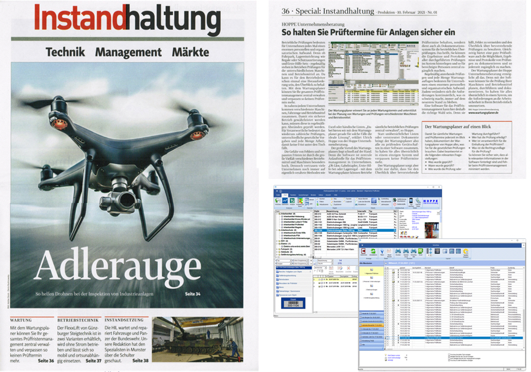 instandhaltung- verlag moderne industrie GmbH Feb/21 - So halten Sie Prftermine fr Anlagen sicher ein